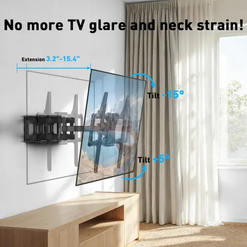 Soporte de Pared MountFTV Full Motion para TV de 37 a 84 Pulgadas, 110 lb y VESA 600x400's photo #4